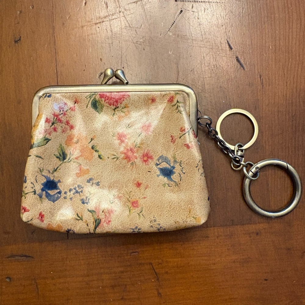 Patricia Nash Floral Tan Clutch